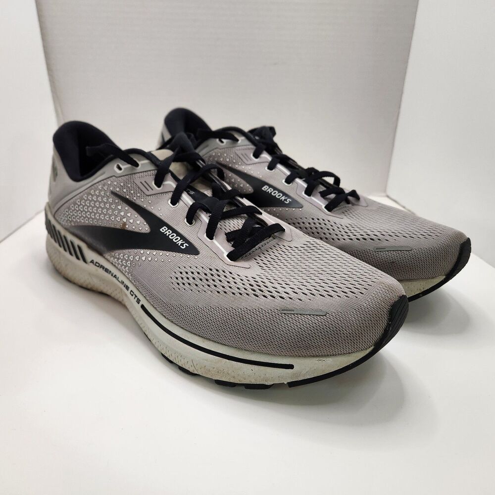 Brooks Adrenaline GTS 22 Shoes Men's 14 Wide Gray‎ Running Sneakers 1103662E012